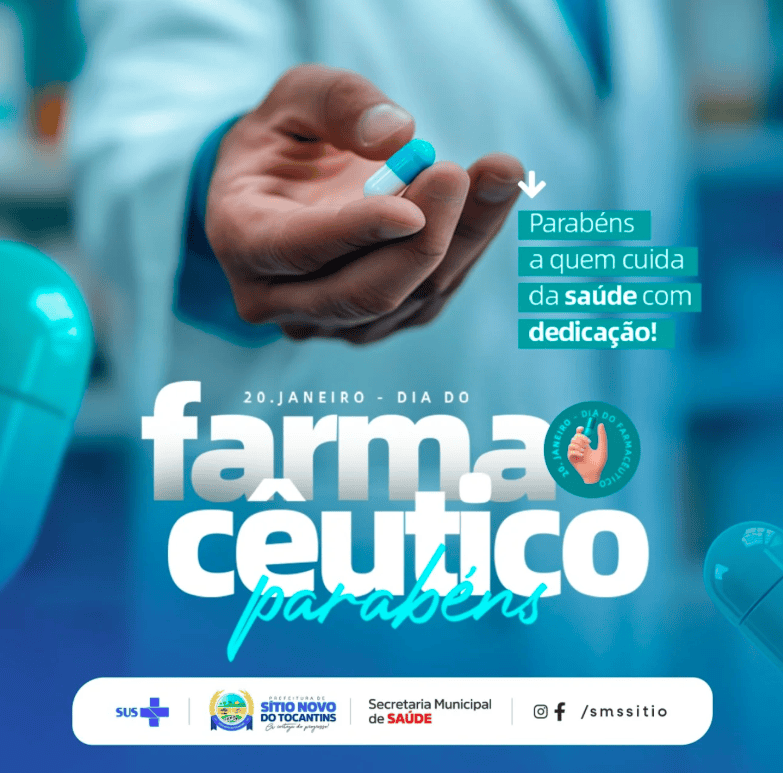 20/01 - Dia do Farmacêutico.